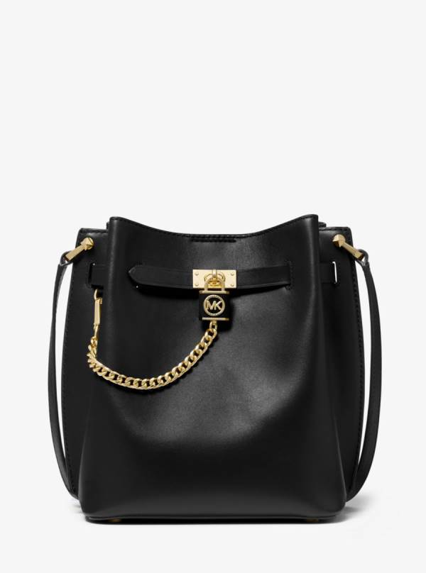 Damske Prenosná Taška Michael Kors Hamilton Legacy Medium Leather Čierne - Kabelky Michael Kors Vypredaj | GHJBI-9325